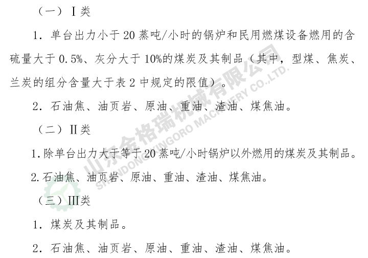 高汙染燃料目錄